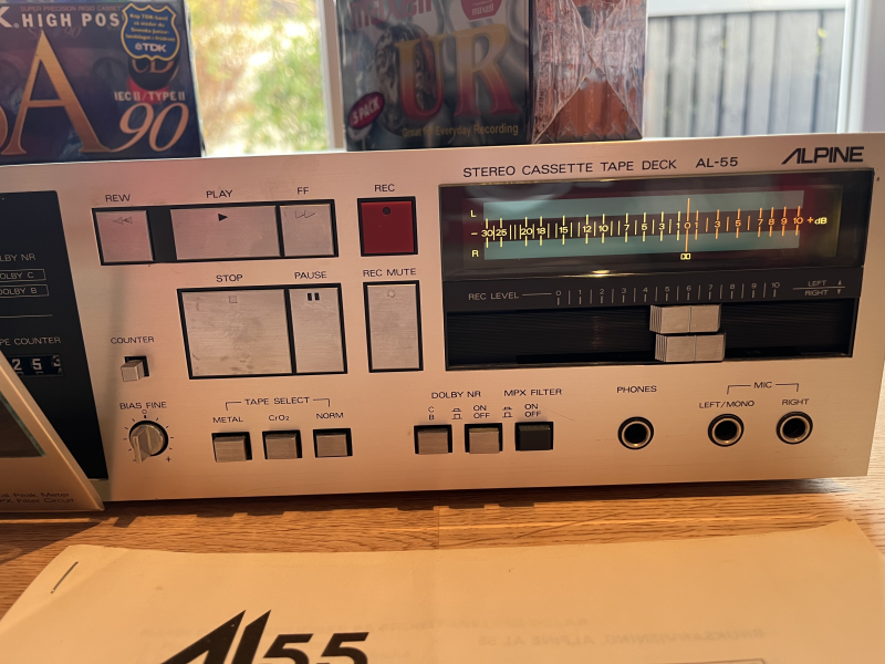 ALPINE AL55 kasettdäck - Nyservat ny rem  - Bild 6 av 7