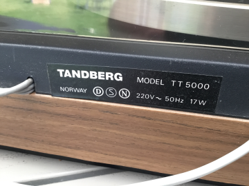 Tanbberg skivspelare