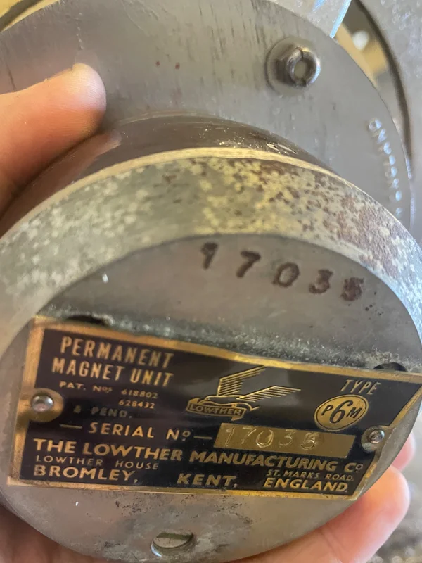 Lowther P6M h&ouml;gtalare UK - Bild 2 av 3