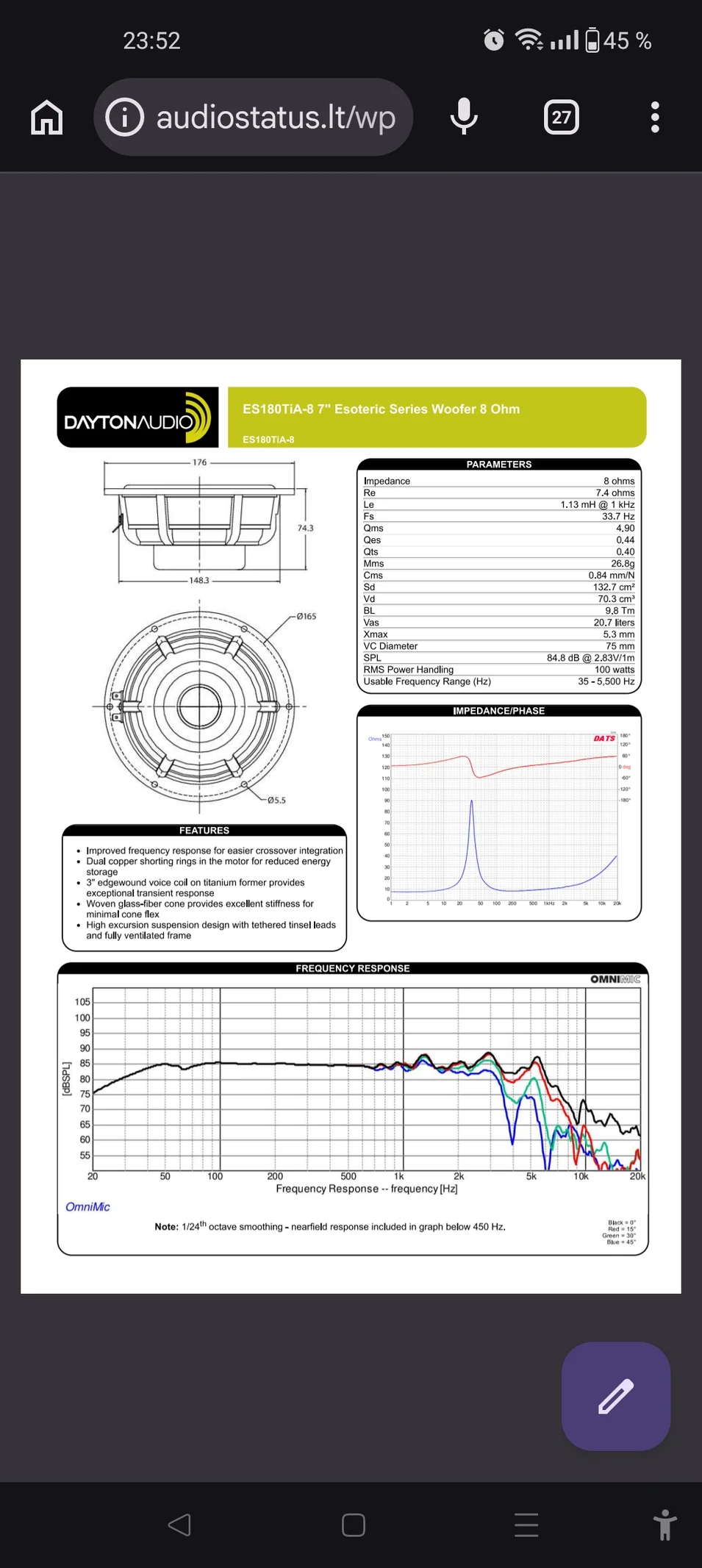 Daytonaudio Esoteric 2st Daytonaudio Esoteric 2st - Bild 9 av 9