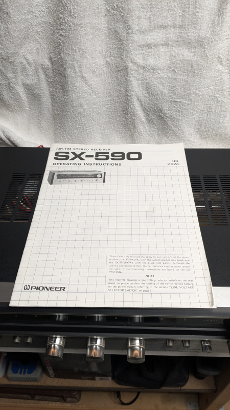 Pioneer PL-514X skivspelare, (receiver Pioneer SX-590) - Bild 4 av 4