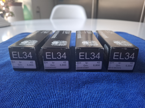 EL34 Electro Harmonix Matched kvartett 2002/2003