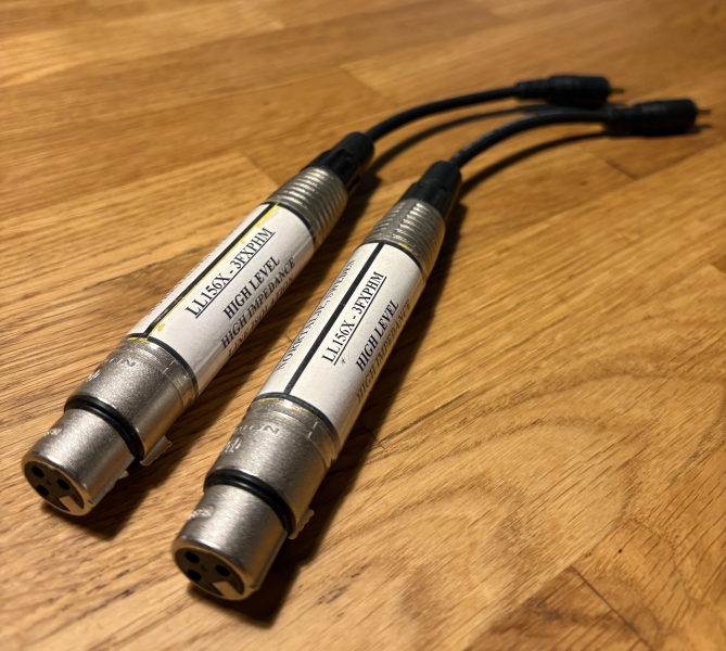 Lundahl XRL till RCA / jord isolator. 2 st - Bild 1 av 1