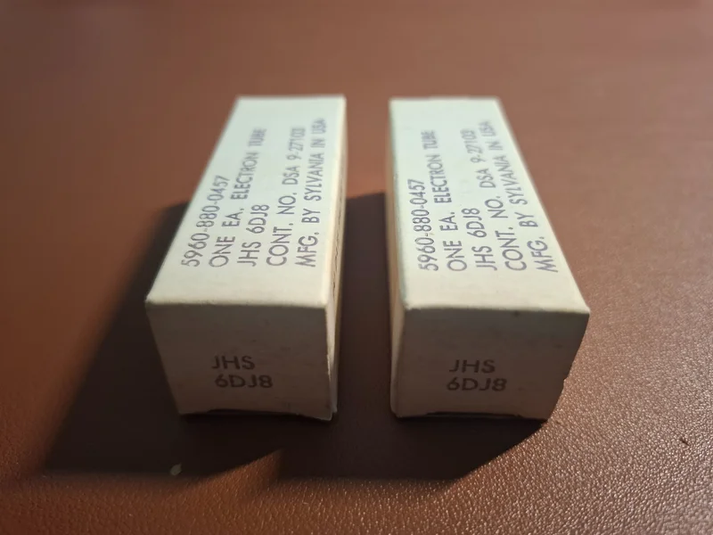 Sylvania JHS 6DJ8 / ECC88 – NOS matchat par – USA 1966 Sylvania JHS 6DJ8 / ECC88 – NOS matchat par – USA 1966 - Kuva 1 / 7