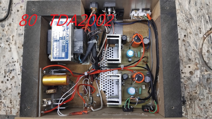litet slutsteg TDA2002.  DIY