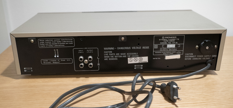 Pioneer CT-5 Stereo Cassette Deck (1981-82) - Defekt - Bild 3 av 3