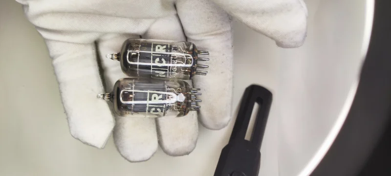 Elektronr&ouml;r matchat par NCR 5963/ECC82/12AU7 NOS - Bild 4 av 5