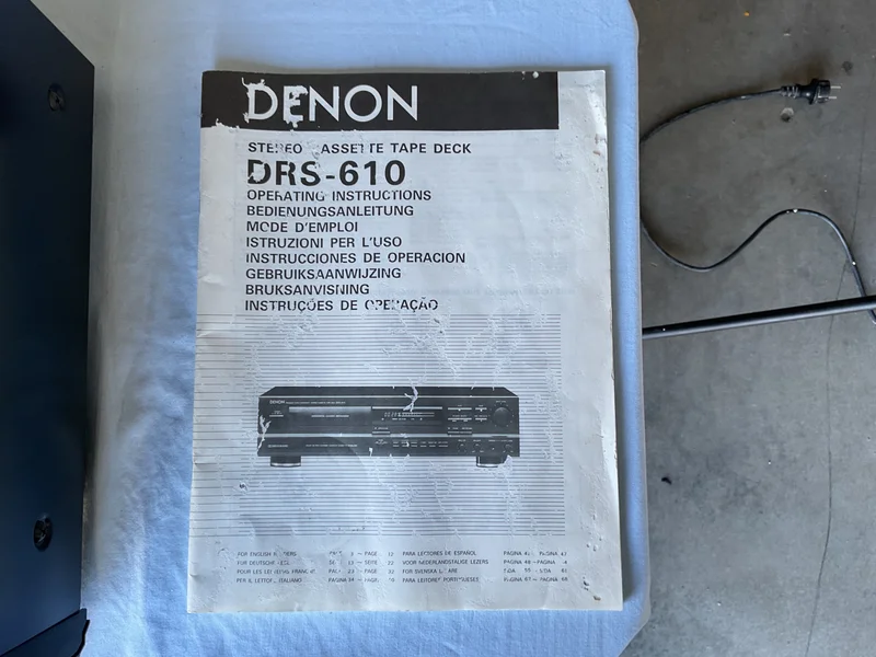 Denon DRS-610 – Unikt kassettdäck med horisontell släde Denon DRS-610 – Unikt kassettdäck med horisontell släde - Bild 10 av 11
