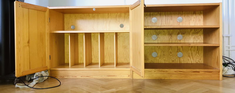 Stereo- och skivförvaringsmöbel - Bild 2 av 4