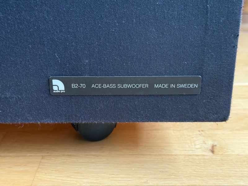 Svensk hifi-historia! Audio Pro B2-70 Ace Subwoofer - Bild 4 av 10