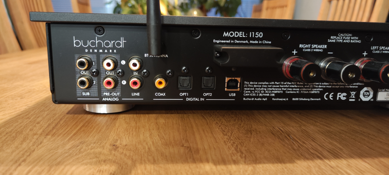 Buchardt I150 Integrerad Förstärkare + Zen Mikrofon - Första Ägare - Bild 9 av 10