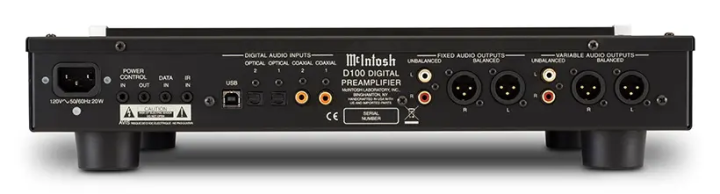 Mcintosh D100 Dac/Försteg