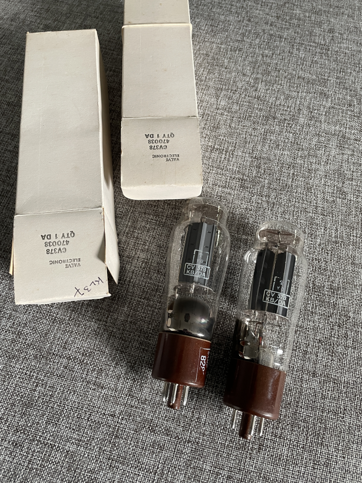 Mullard GZ37 / CV378 likriktar rör NOS 2 stycken