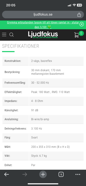 Högklassigt 2.1 högtalarsystem