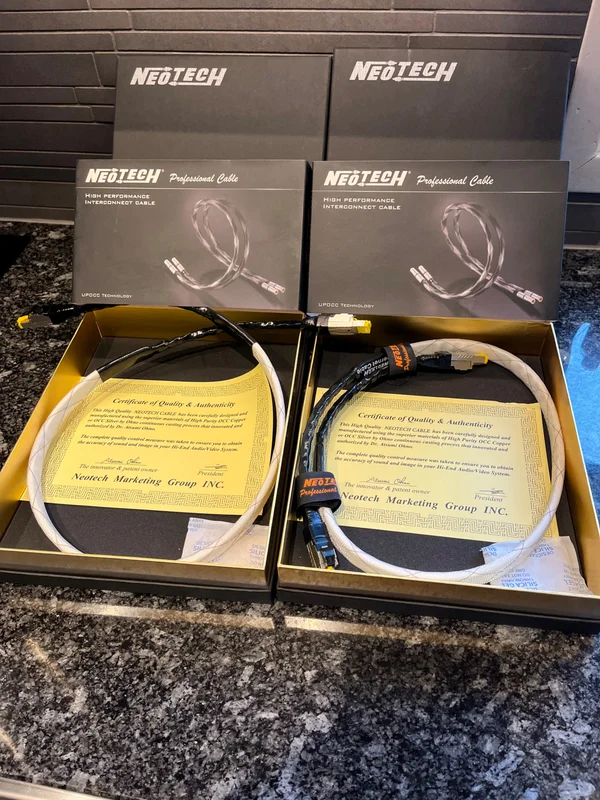 Neotech NEET 1008 Lankabel, UP-OCC 7N silver 1.0 meter  - Bild 2 av 2