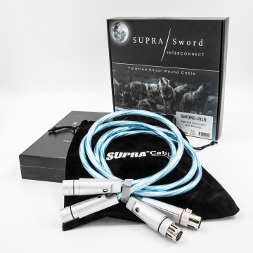 Supra Sword-IXLR Excalibur Rhodium xlr-xlr 3m
