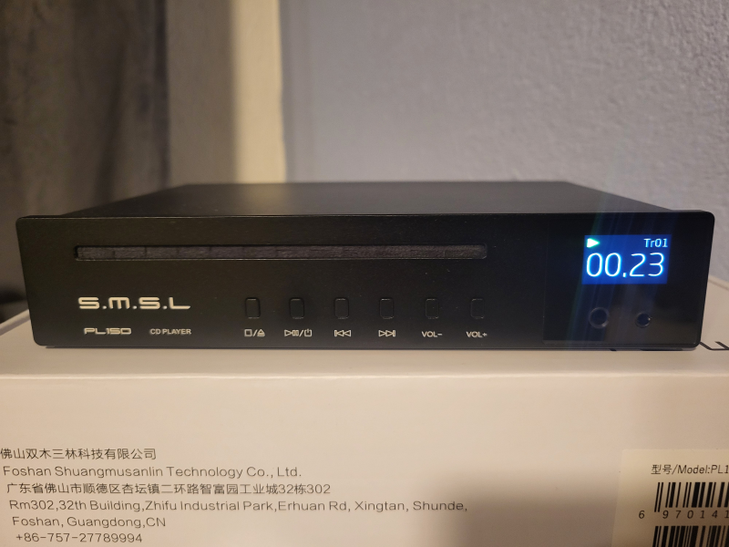 SMSL PL150 svart CD-spelare SMSL PL150 svart CD-spelare - Bild 1 av 5