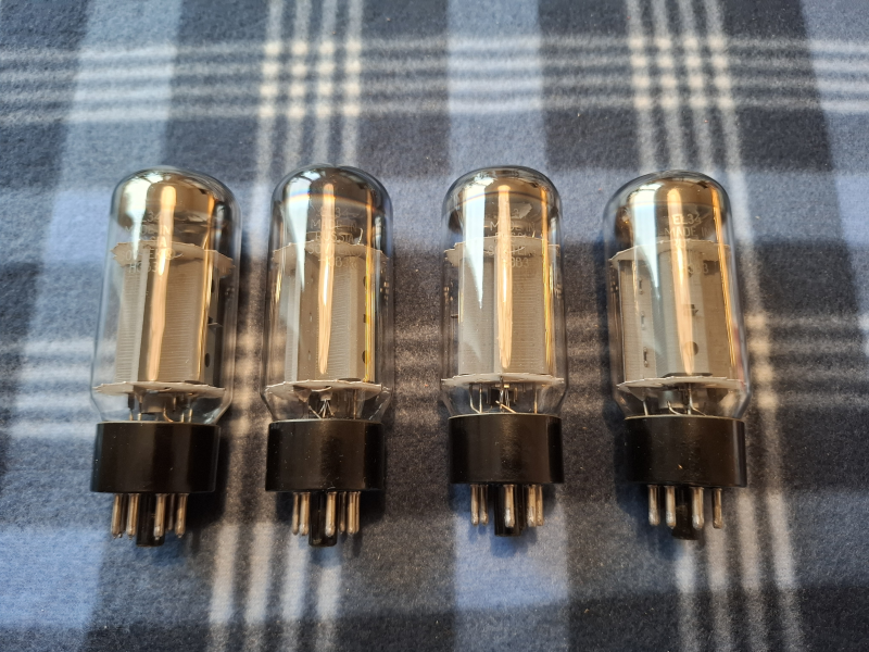 Sovtek EL34 (6ca7) Fat Bottle NIB/NOS matchad kvartett - Bild 3 av 8