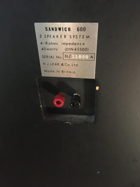 Leak Sandwich 600 (Rare) engelska tidigt 70-tal - Bild 2 av 2
