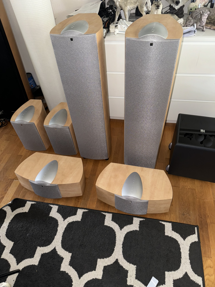 KEF Q7, Q9C, Q1 Högtalare 