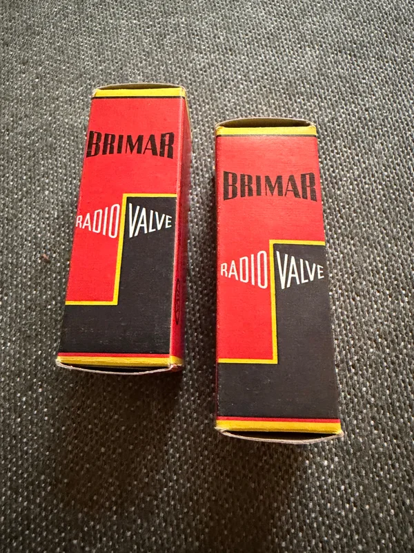 Brimar CV4004 NOS-rör från 1961 - matchat par Brimar CV4004 NOS-rör från 1961 - matchat par - Bild 3 av 3