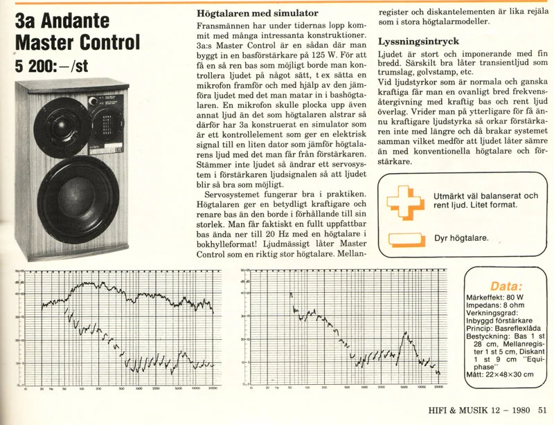3A Andante Master Control &ndash; referensh&ouml;gtalare - Bild 11 av 11