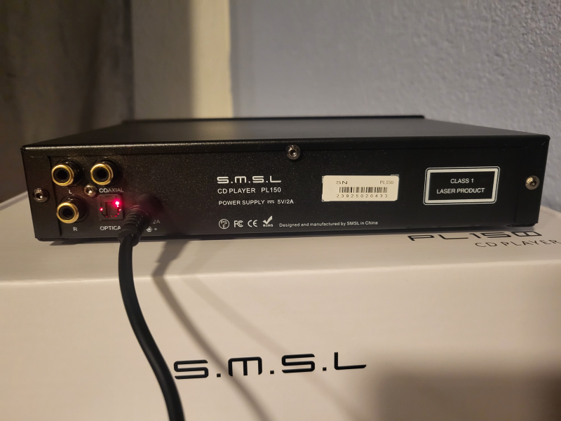 SMSL PL150 svart CD-spelare SMSL PL150 svart CD-spelare - Bild 2 av 5