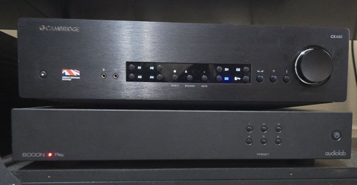 Cambridge cxa80 + audiolab 6000n bytes