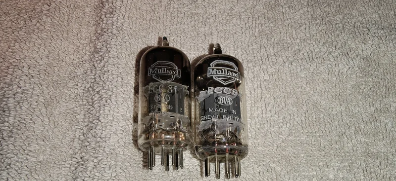 Ett par mullard ECC 81  - Bild 1 av 5