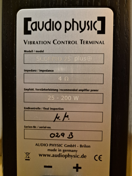 Audiophysic Scorpio 25+ Audiophysic Scorpio 25+ - Bild 6 av 7