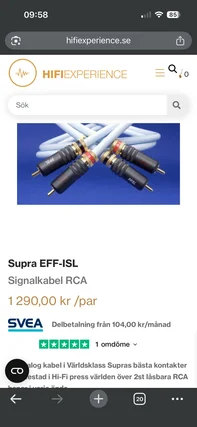 Supra eff-isl RCA 1 m