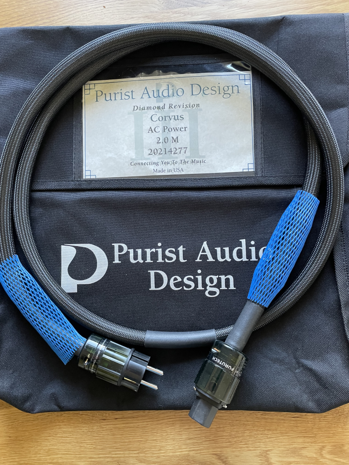  Purist Audio Design  Corvus nätkabel Diamond Revision