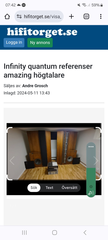 Infinity quantum referenser amazing högtalare Infinity quantum referenser amazing högtalare - Bild 1 av 1