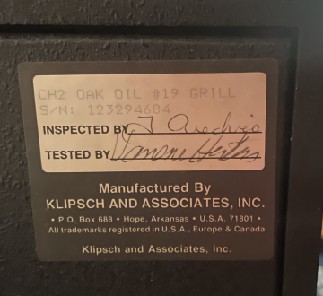 Klipsch Chorus II