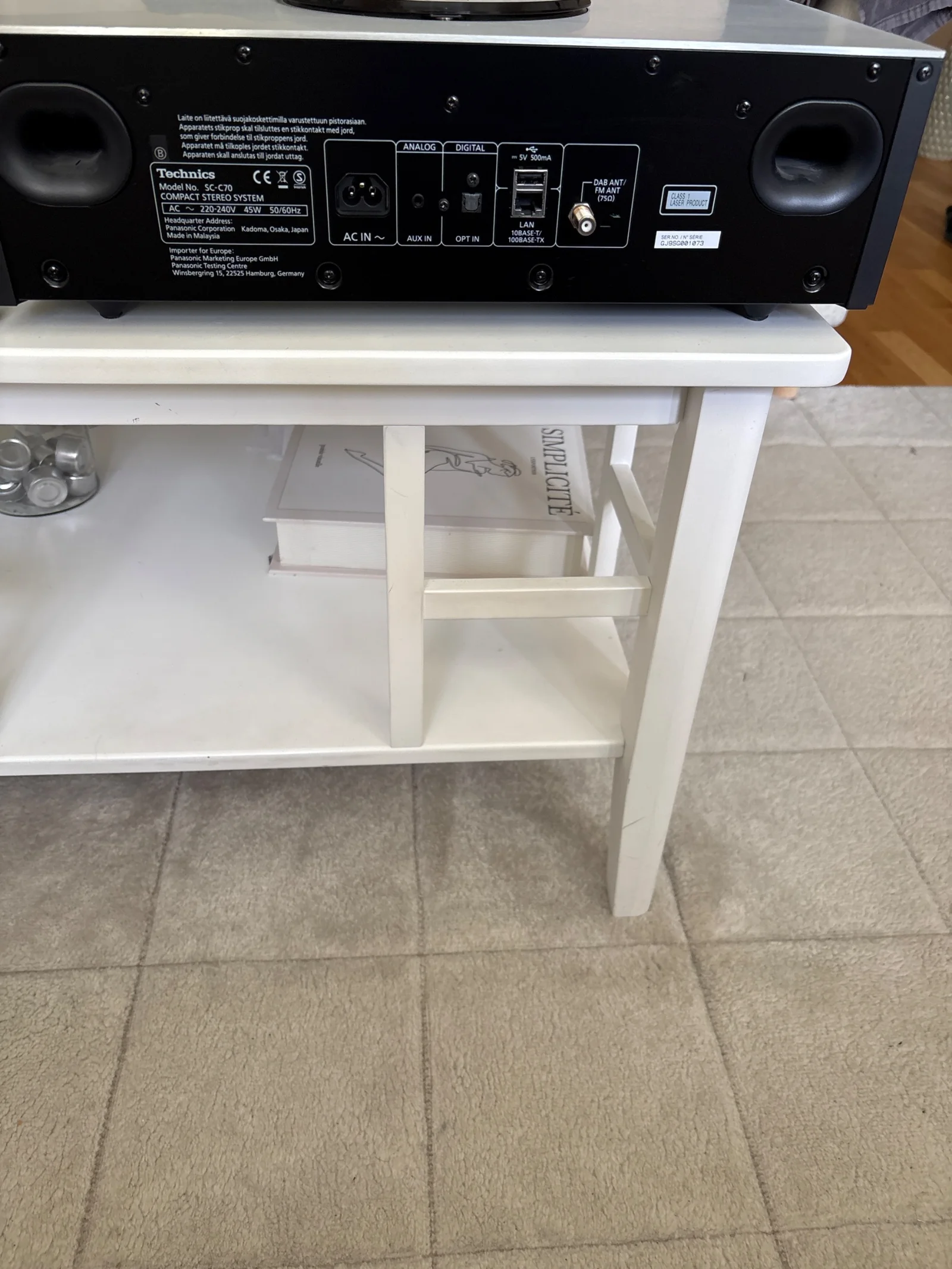 Technics SC-C70 &ndash; stilren stereo med CD, Bluetooth - Bild 3 av 3