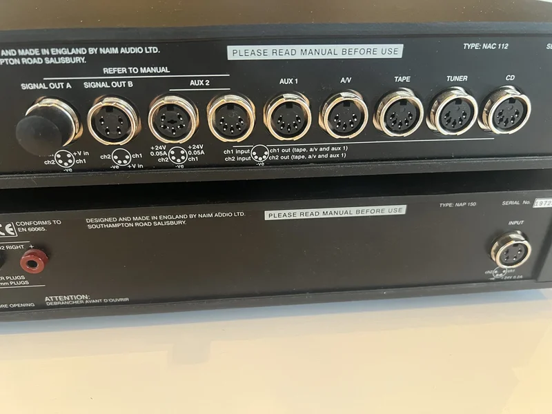 Naim NAC 112 F&ouml;rf&ouml;rst&auml;rkare och NAP 150 Slutsteg - Bild 8 av 17