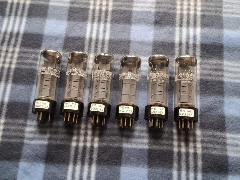 Matsushita 6CA7 (EL34) Made in Japan Begagnade (matchad quad) + 2 - Bild 5 av 7