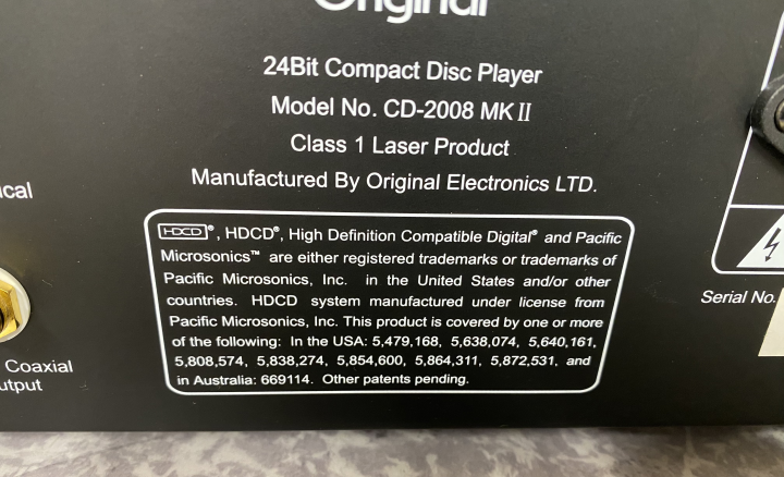 CD-spelare Original CD-2008 MK2