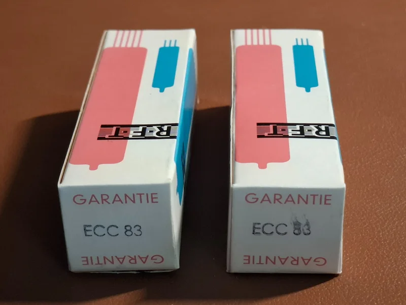 RFT ECC83 / 12AX7 – Matchat NOS-par – Tysk kvalitet RFT ECC83 / 12AX7 – Matchat NOS-par – Tysk kvalitet - Bild 1 av 6
