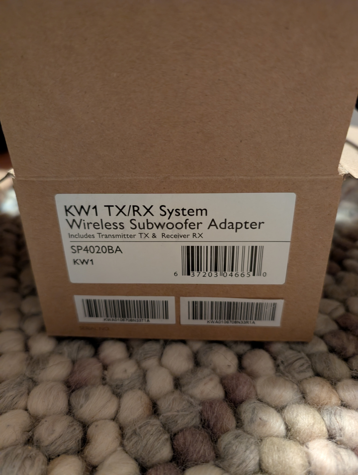 KEF KW1 Tx/Rx för subwoofer