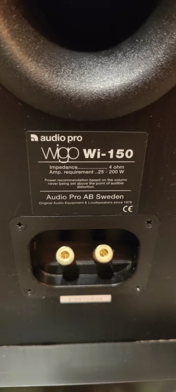 Audio Pro Wigo Wi-150 &ndash; V&auml;lv&aring;rdade golvh&ouml;gtalare i svart ask - Bild 5 av 5