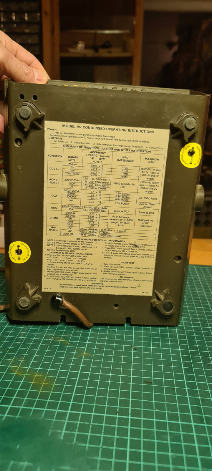 Mätinstrument Keithley 197 autoranging microvolt DMM