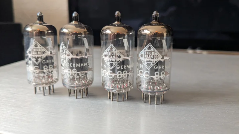 Matched quad Telefunken/Phillips ECC88 - Bild 2 av 9